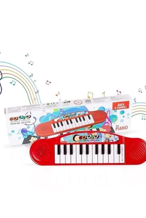 thriftkart-battery-operated-multi-functional-portable-organpianokeyboard-musical-toy-for-kidsbabiesgirlsboysgifts-red-color-power-source-2xaa-battery-not-included