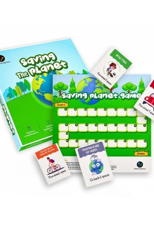 ilearnngrow-saving-the-planet-board-card-game-size10x10x1-mdf-board-game-for-3-to-10-years-unisex-kids-green-multicolor