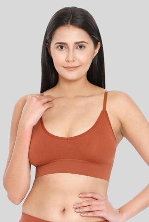 ilraso-rust-satin-removable-padding-womens-plunge-bra-pack-of-1-none