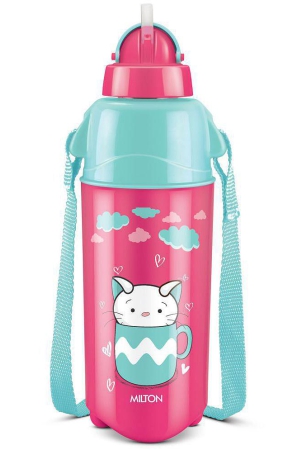 Milton - Kool Trendy 500 Cherry Pink School Water Bottle 490 mL ( Set of 1 ) - Cherry Pink