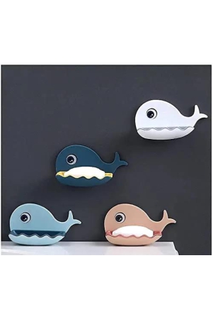 fish-shape-soap-stand-holder-for-bathroom-kitchen-double-layers-plastic-waterproof-wall-mounted-soap-bar-dish-holder-rack-for-shower-wall-kitchen-bathroom-pack-of-4