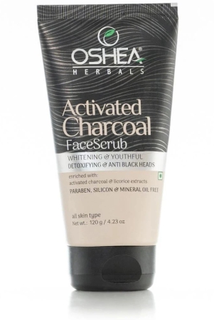 Oshea Herbals Activated Charcoal Face Scrub 120Grams