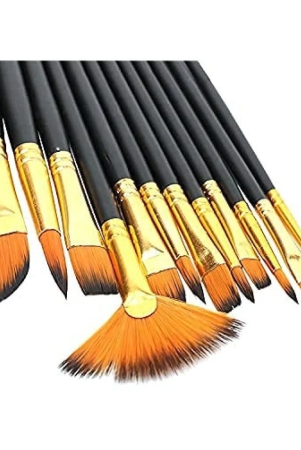 eclet-craft-painting-brushes-set-of-12-professional-round-pointed-tip-nylon-hair-artist-acrylic-paint-brush-for-acrylicwatercoloroil-painting