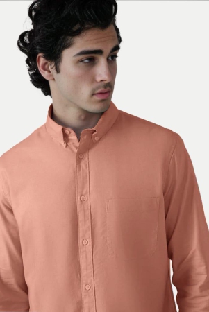 Mens Light Orange Oxford shirt