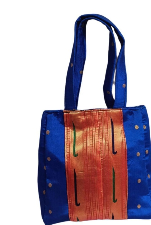 Paithani Handbag Blue