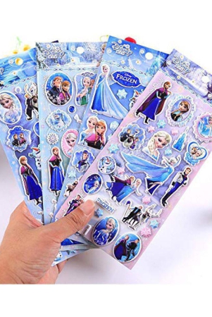 idream-frozen-cartoon-stickers-for-kids-craft-decals-label-stationery-album-stickers-set-of-4