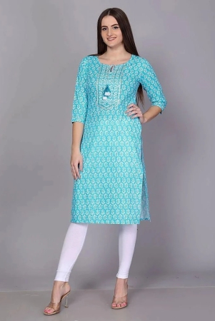 jc4u-cotton-printed-straight-womens-kurti-turquoise-pack-of-1-none