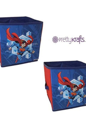 superman-toys-organizer-set-of-2-pcs-storage-box-for-kids-small-dark-blue