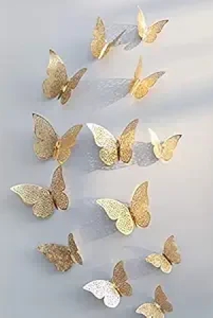 kathiyawadi-3d-home-decor-butterfly-with-sticking-pad-shimmer-golden-set-of-12