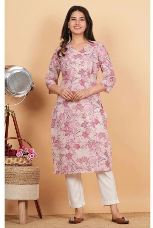 vbuyz-cotton-printed-straight-womens-kurti-pink-pack-of-1-none