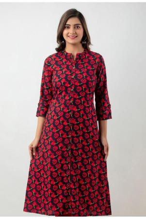 mauka-red-rayon-womens-a-line-kurti-pack-of-1-none