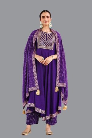 amira-creations-rayon-embroidered-kurti-with-pants-womens-stitched-salwar-suit-purple-pack-of-1-none