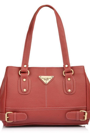 Fostelo - Maroon  PU Shoulder Bag - Maroon