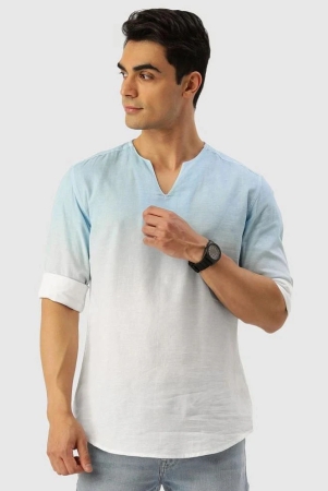 bene-kleed-light-blue-cotton-mens-shirt-style-kurta-pack-of-1-none