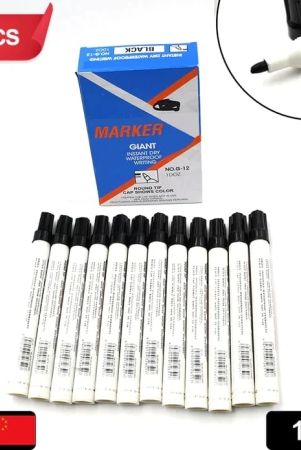 urban-crew-waterproof-permanent-black-marker-leak-proof-marker-craftworks-school-projects-and-other-suitable-for-office-and-home-use-pack-of-12-pc