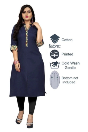 rangrasiya-blue-cotton-womens-straight-kurti-pack-of-1-xl