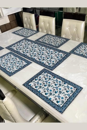 floral-printed-table-placemats-combo-blue