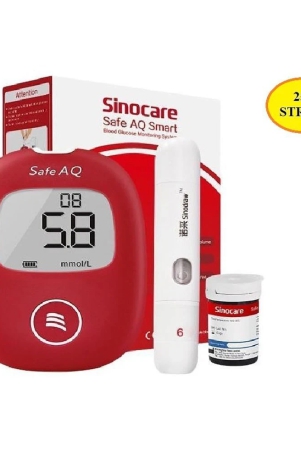 sinocare-safe-aq-25-strips-glucometer