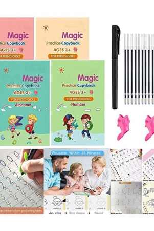 sank-magic-practice-copybook-with-number-tracing-drawings-activity-for-preschoolers-with-pen-magic-calligraphy-books-for-kids-with-reusable-writing-tool-and-grip-4-book-10-refill-2-pen