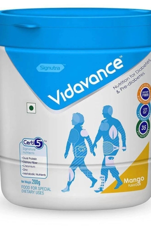 VIDAVANCE Advanced Nutrition for Diabetes & Pre-Diabetes 200g Nutrition Drink for Adult 200 gm