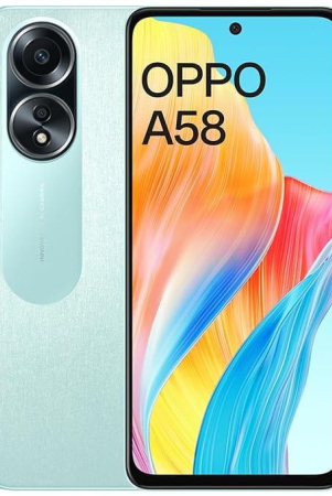 Oppo A58 (Dazzling Green, 6GB RAM, 128GB Storage) | 5000 mAh Battery and 33W SUPERVOOC