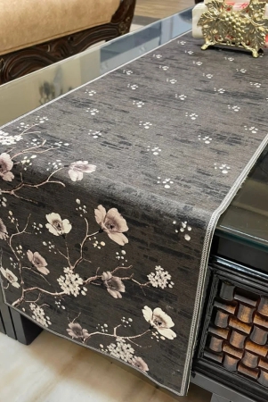 floral-printed-velvet-table-runner-grey