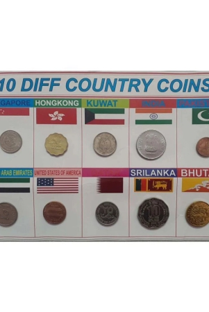 hop-n-shop-hop-n-shop-world-10-coins-set-from-10-different-countries-with-beautiful-display-sheet-collectible-10-numismatic-coins