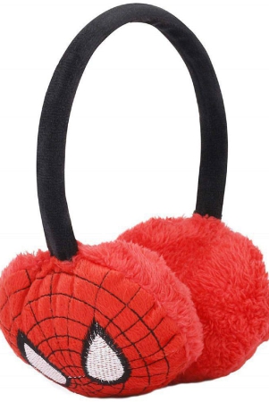 penyan-winters-outdoor-wear-spider-man-design-ear-muffsear-warmer-warm-faux-fur-ear-cover-earmuffs-for-men-women-girls-boys-red