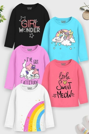 trampoline-multicolor-cotton-girls-t-shirt-pack-of-5-none