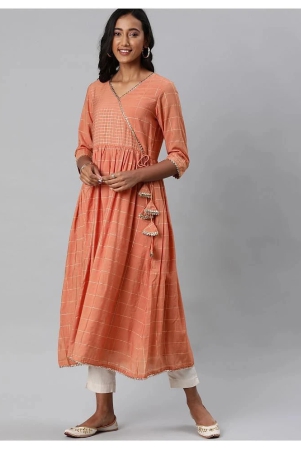 alena-peach-chanderi-womens-straight-kurti-xxl