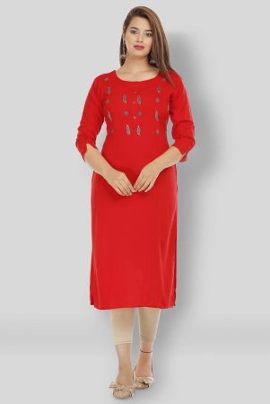 jc4u-red-rayon-womens-straight-kurti-pack-of-1-xl