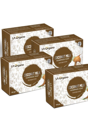 la-organo-coconut-milk-handmade-natural-bath-soap-bathing-bar-100-g-pack-of-4