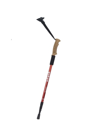 kaza-collapsible-trekking-pole-durable-and-lightweight-aluminum-alloy-trekking-pole-with-cork-handle-grip-for-outdoor-adventures-colour-red-by-total-sporting-and-fitness-solutions-pvt-ltd