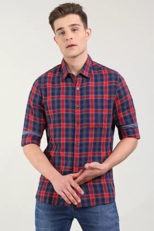 Men Slim Fit Checkered Casual Shirt