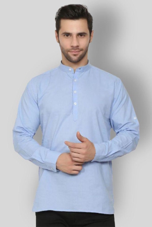 springberry-blue-100-percent-cotton-mens-shirt-style-kurta-pack-of-1-none