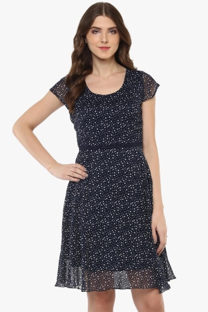 porsorte-polka-dot-dress-m-navy