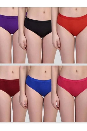 inaya-creation-multicolor-cotton-solid-womens-briefs-pack-of-6-none