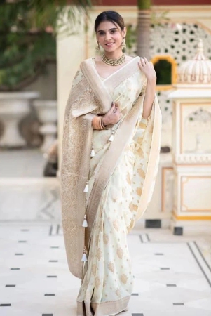 apnisha-silk-woven-saree-with-blouse-piece-white-pack-of-1-white