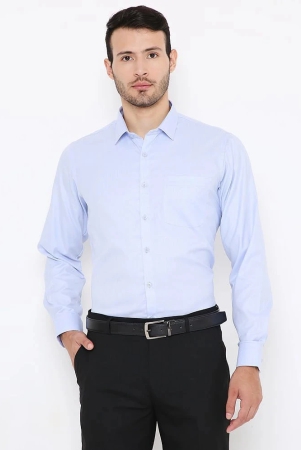 maharaja-blue-cotton-blend-slim-fit-mens-formal-shirt-pack-of-1-none