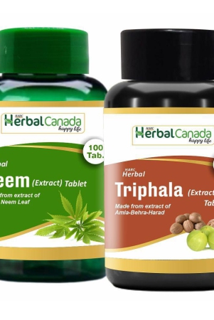 herbal-canada-neem-100tab-triphala-100tab-tablet-200-nos-pack-of-2