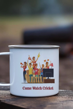 indigifts-cricket-enamel-mug-250-mlunbreakable-coffee-tea-cupwatch-cricket-printsafe-for-kidsdrinking-tea-cup-for-outdoor-indoorwhite