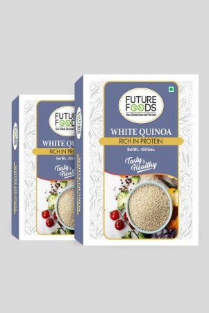 future-foods-premium-white-quinoa-whole-grain-sweet-nutty-flavour-gluten-free-plant-based-source-of-protein-high-fiber-protein-450g-pack-of-2