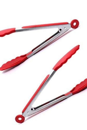 femora-premium-virgin-silicone-food-tongs-with-grip-handle-red-set-of-2