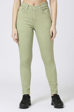 cefalu-green-denim-skinny-fit-womens-jeans-pack-of-1-none