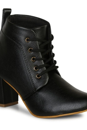 commander-black-womens-ankle-length-boots-none