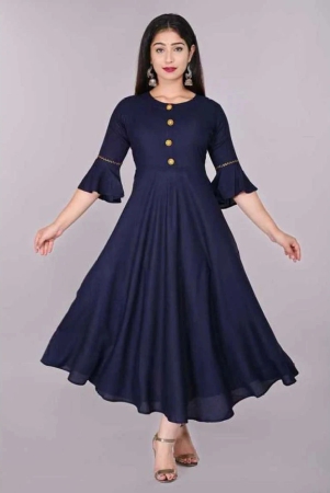 smien-navy-rayon-womens-anarkali-kurti-pack-of-1-none