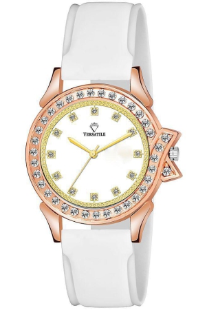 versatile-white-silicon-analog-womens-watch