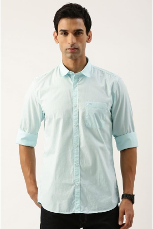 men-blue-slim-fit-solid-full-sleeves-casual-shirt