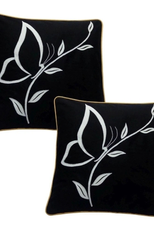 hugs-n-rugs-set-of-1-cotton-embroidered-square-cushion-cover-40x40cm-black-black