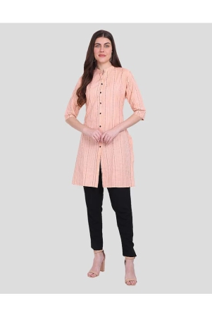 ppthefashionhub-cotton-solid-straight-womens-kurti-peach-pack-of-1-none